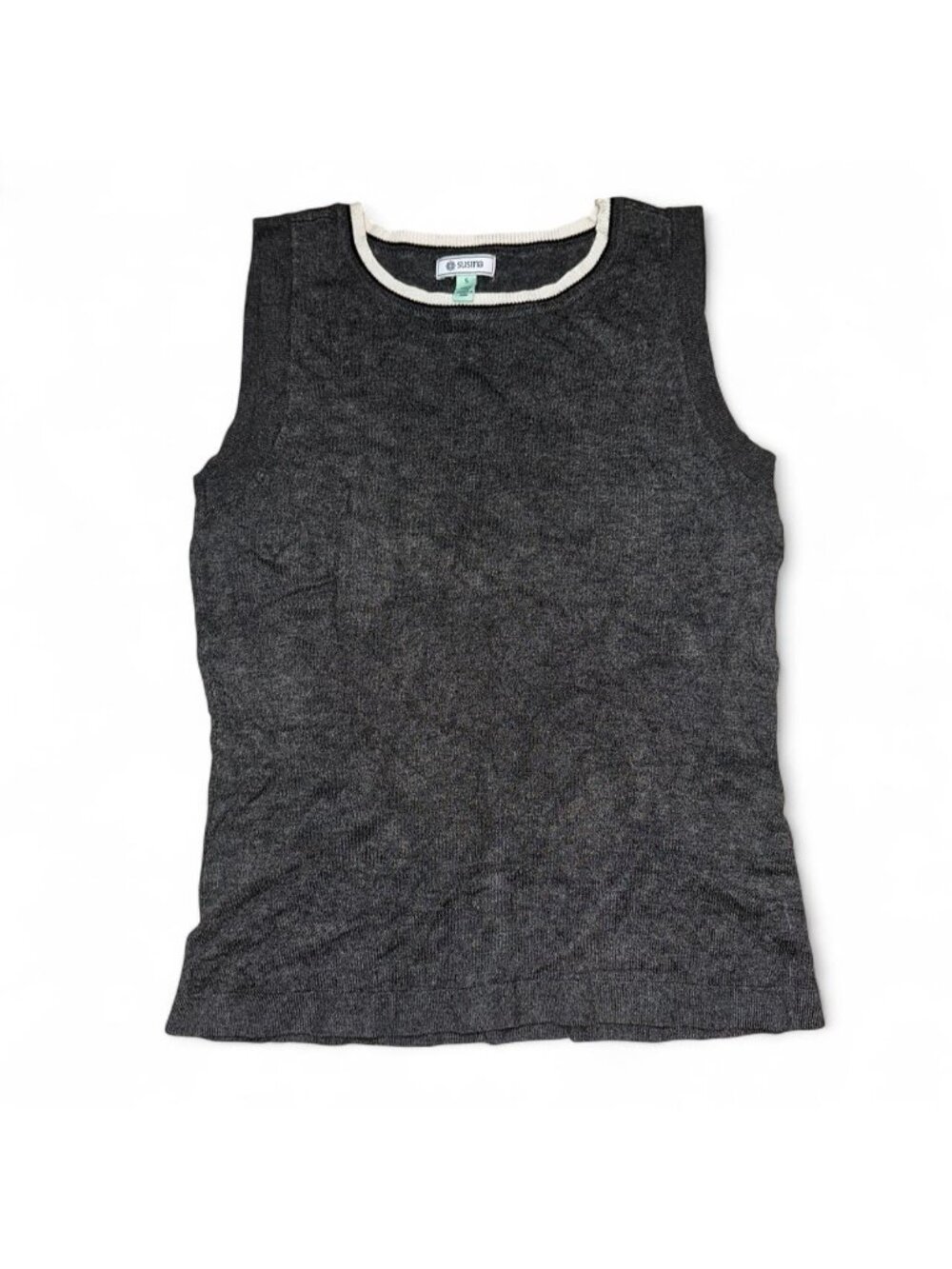Susina Grey Sleeveless Top